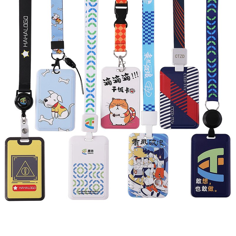 Custom Design Sublimation Cover Print Sleeve ABS Plastic ID Badge Card Holder