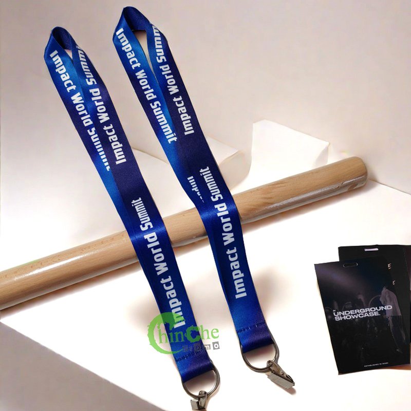 Factory Wholesale Sublimation Silk Screen Print Polyester Nylon Neck Strap Lanyards With Breakaway ID Badge Holder