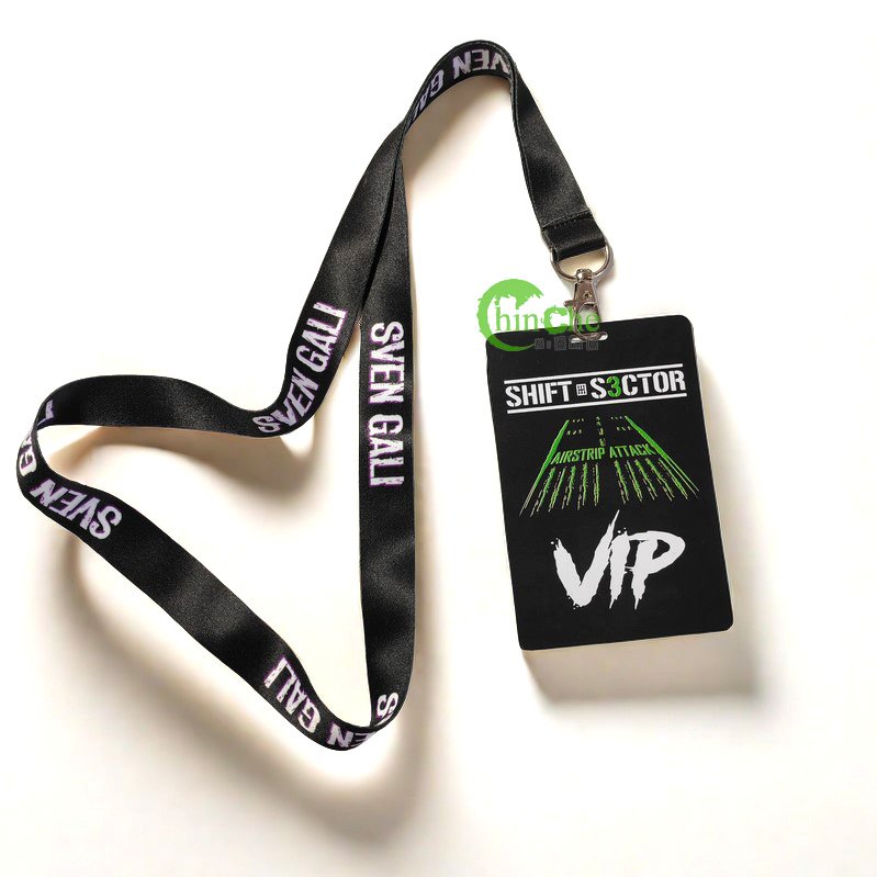 Factory Wholesale Sublimation Silk Screen Print Polyester Nylon Neck Strap Lanyards With Breakaway ID Badge Holder