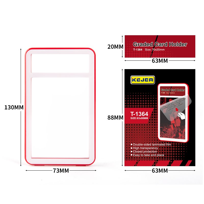Topload Card Holder, Hard Plastic Card Sleeves, Baseball Card Protector, Topload Card Case for Collectible Trading Sports Cards