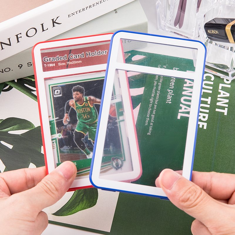 Topload Card Holder, Hard Plastic Card Sleeves, Baseball Card Protector, Topload Card Case for Collectible Trading Sports Cards