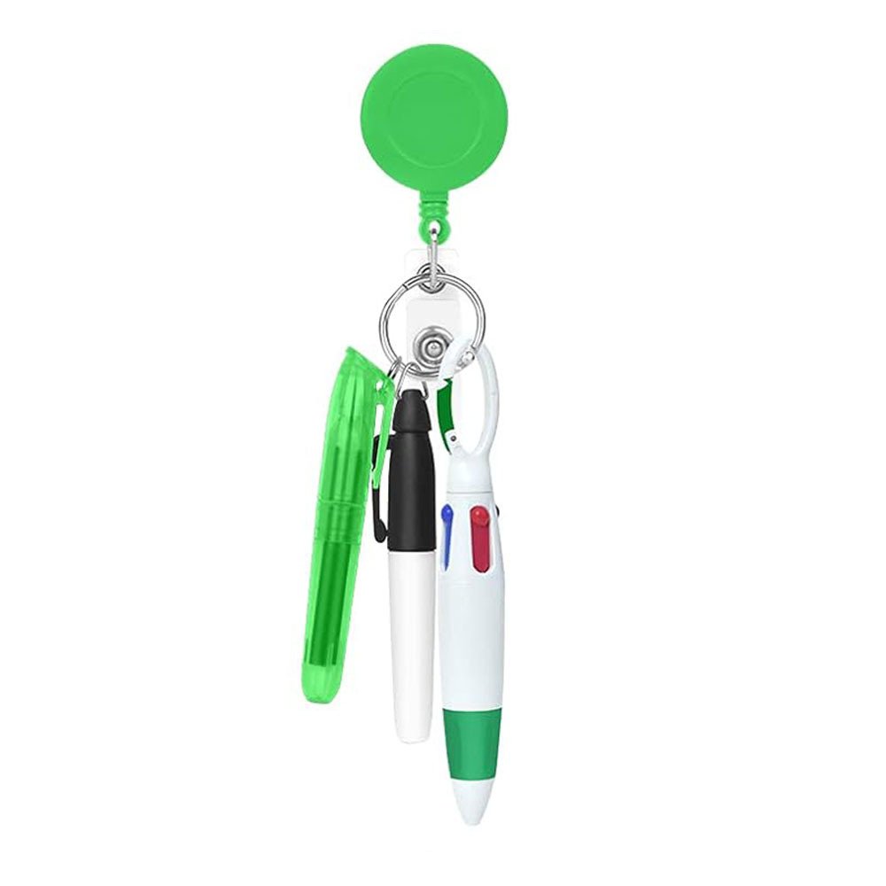 Hot Selling Retractable Easy-Pull ID Buckle Nurse Badge Clip ABS Material Festival Gift with Printed Logo Medical Nurse Pen Suit