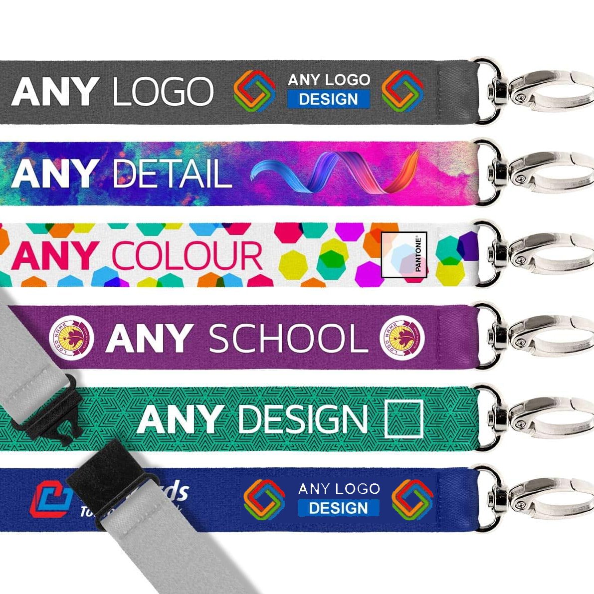 Factory Manufacturer Custom Safety Lanyard Cord Necklace Badge Holder For Card Holder And Polyester Lanyard Custom LOGO