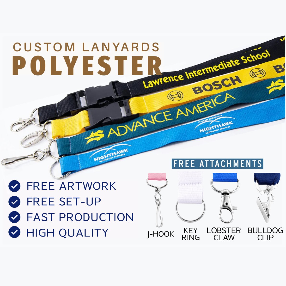 Factory Manufacturer Custom Safety Lanyard Cord Necklace Badge Holder For Card Holder And Polyester Lanyard Custom LOGO