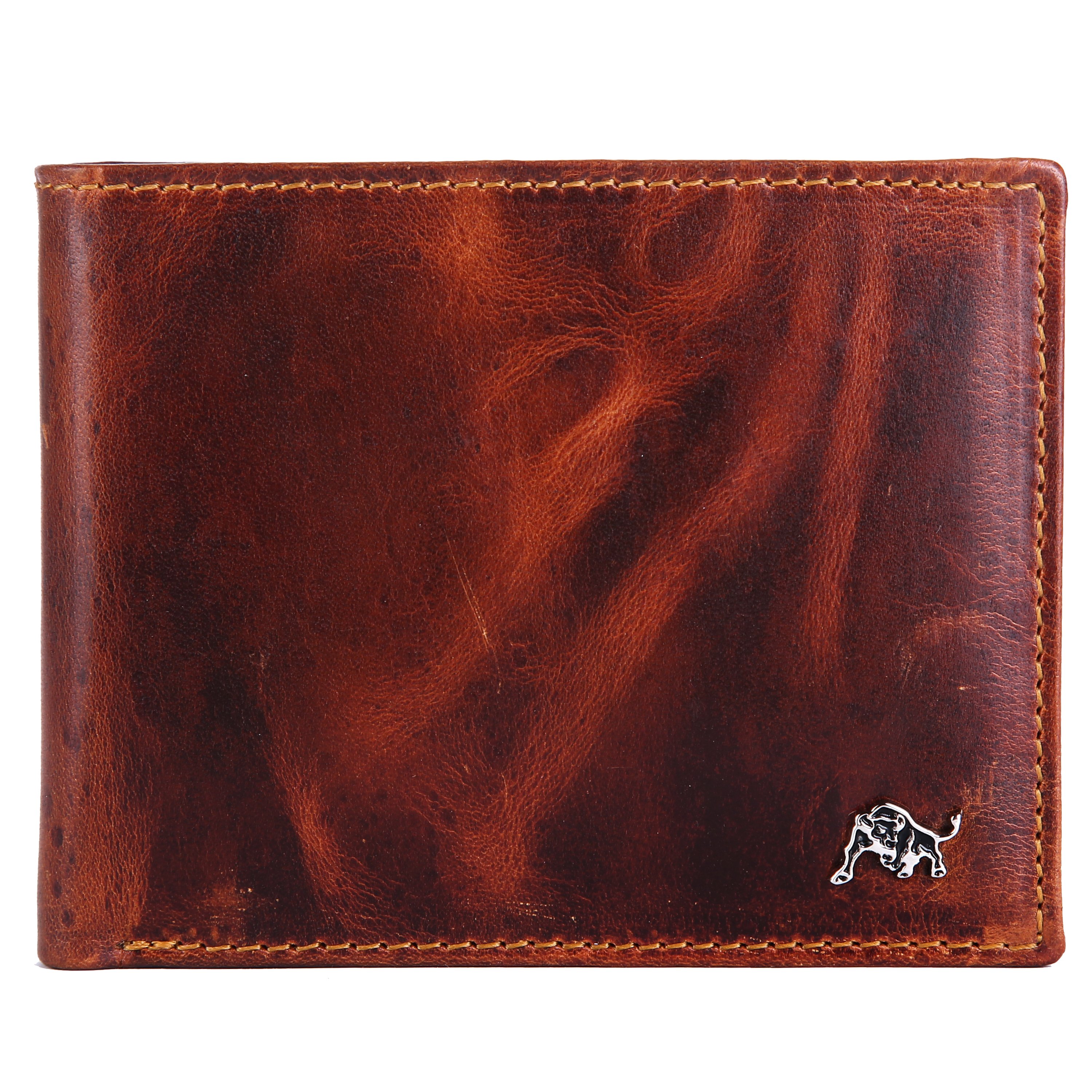 Super Quality Men's Vintage Style Bifold Genuine Leather Wallet with RFID Blocking Features Short Length Card Holders for Cash