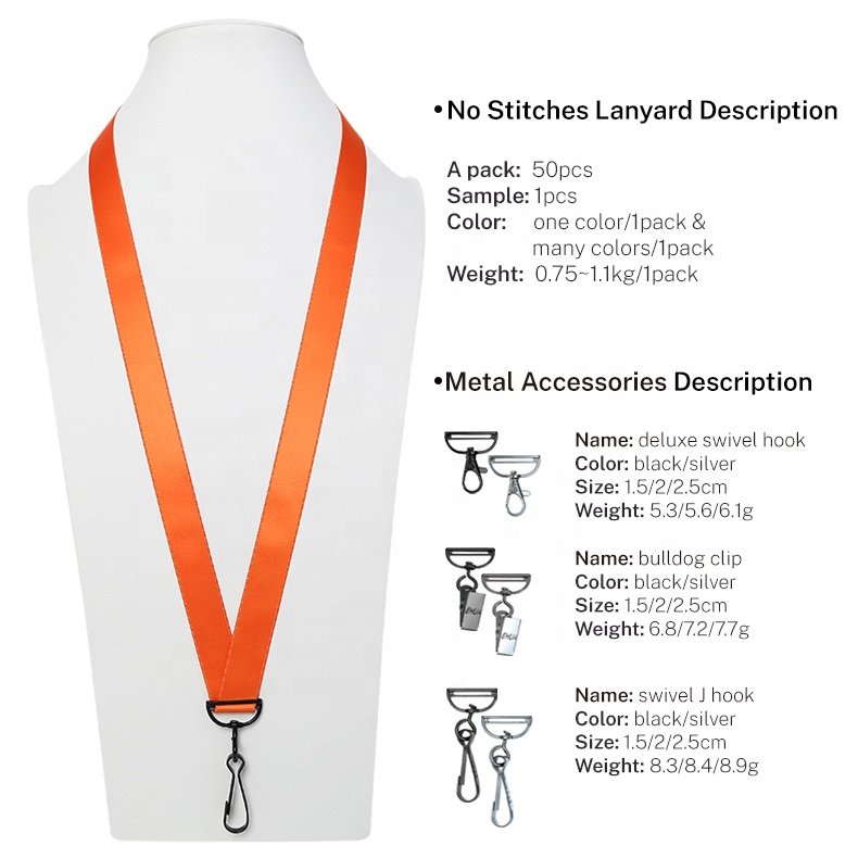 Ehua Ergonomics Seamless Wholesale Personalized 20mm*90mm Strap Belt Fashion Hotel Badge ID Card Holder Neck Rope Lanyard