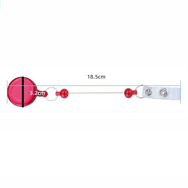 wholesale womens plastic DIY Beaded Badge Holder reel blanks yoyo retractable nurse beadable badge reel