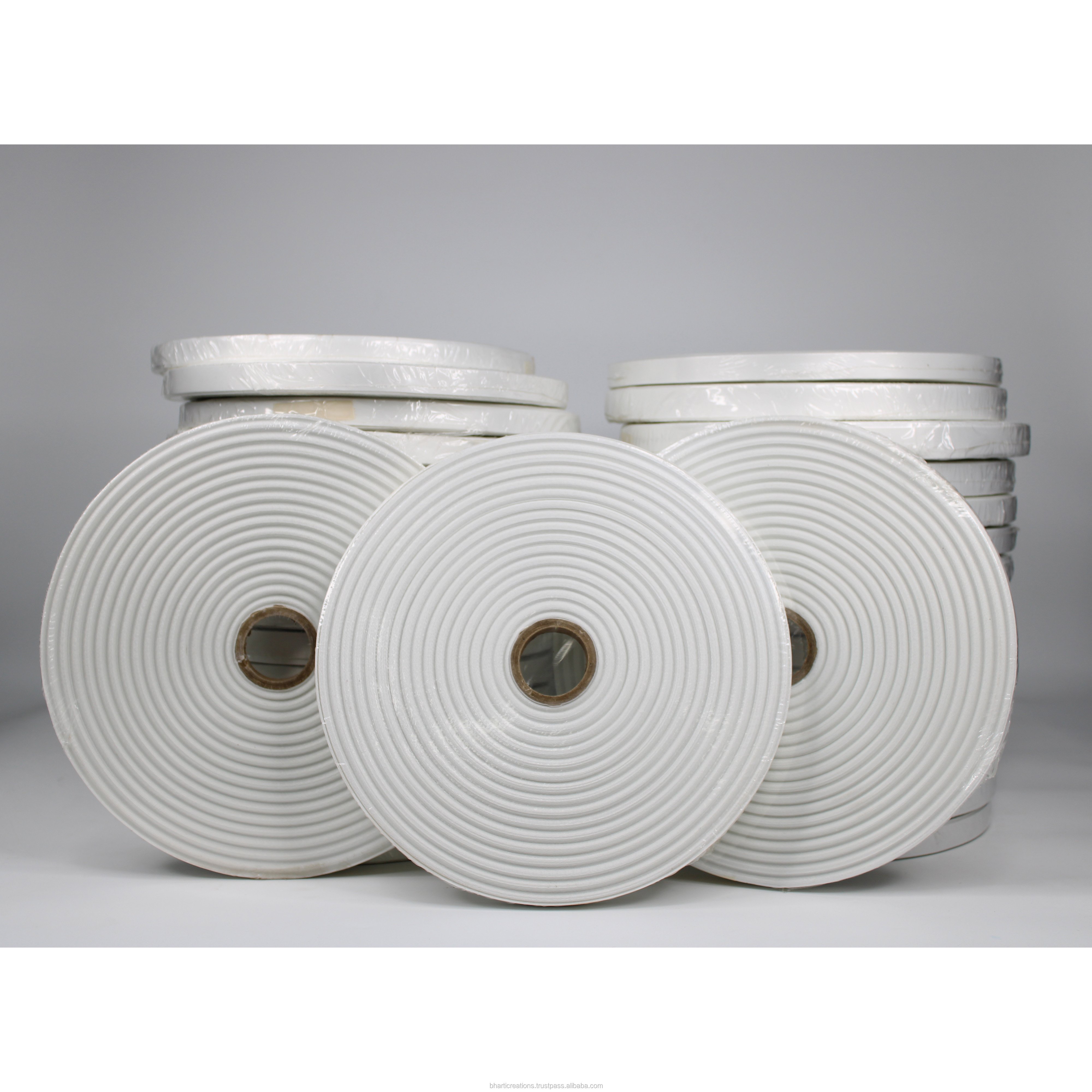 1.5cm 2cm White Polyester Lanyard Material Roll Sublimation Raw Material for Badge Holder & Accessories