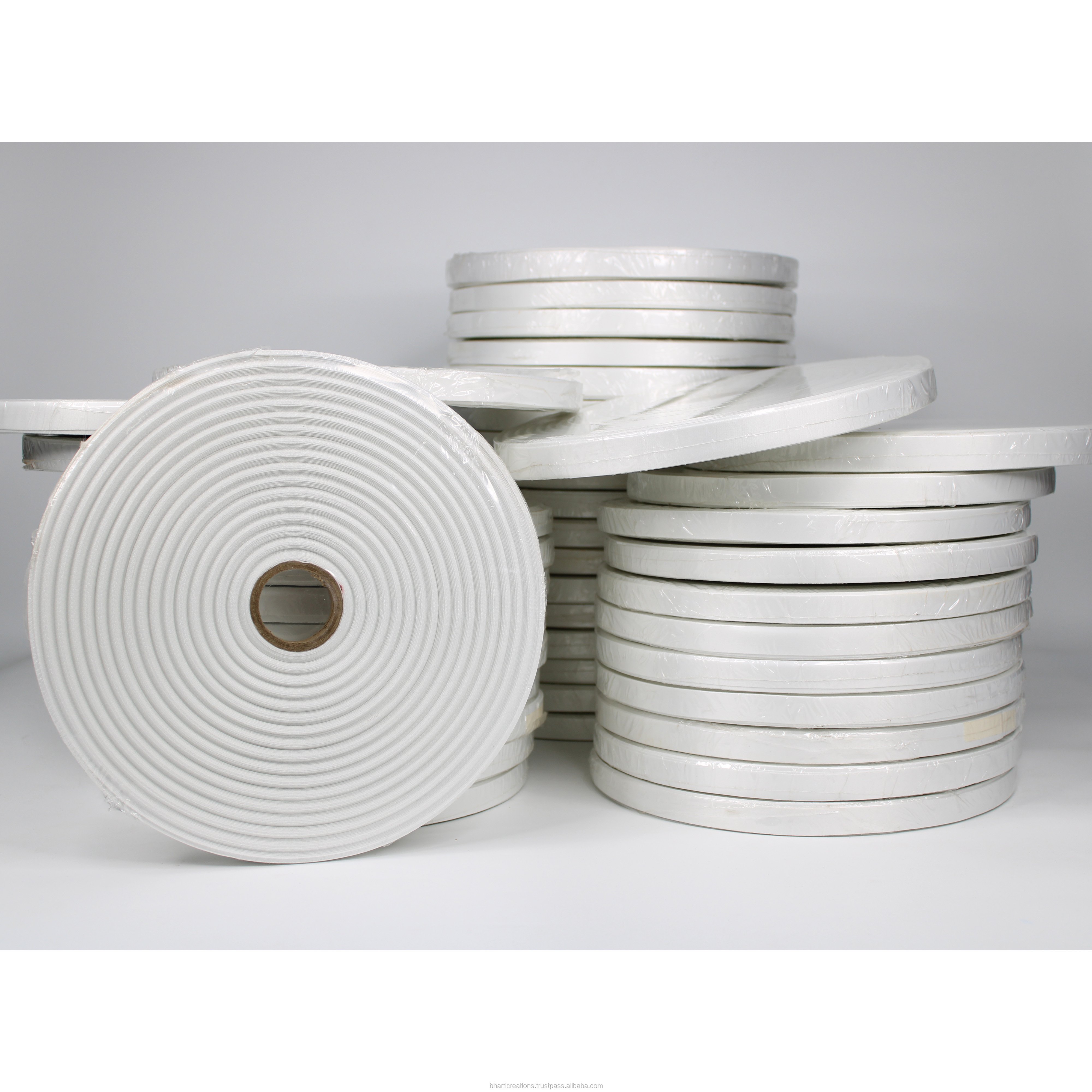 1.5cm 2cm White Polyester Lanyard Material Roll Sublimation Raw Material for Badge Holder & Accessories