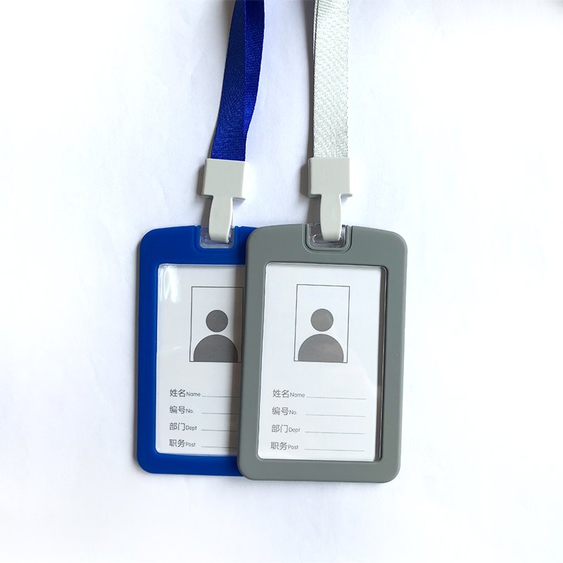 Hot Selling Popular Silicone ID Card Holder and Name ID Badge Holder For Worker Stuff Employee Students Business Credit Card