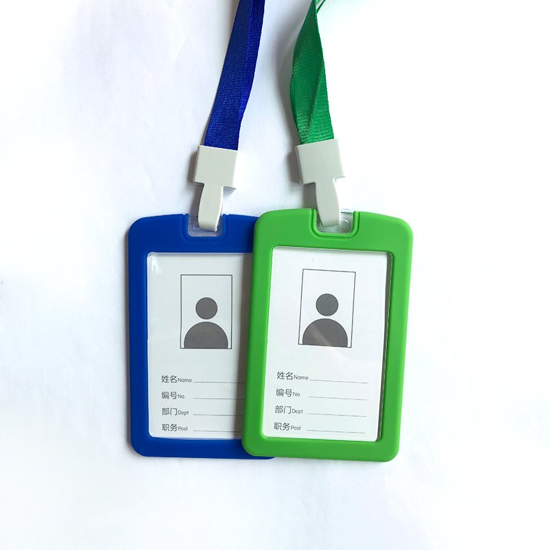 Hot Selling Popular Silicone ID Card Holder and Name ID Badge Holder For Worker Stuff Employee Students Business Credit Card