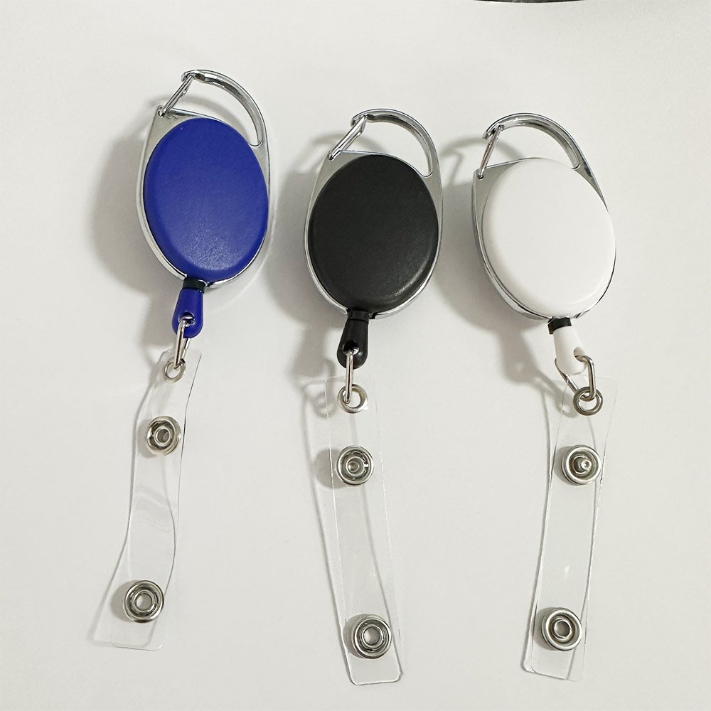 LFEDC Outdoor Fishing Hiking Camping Promotional EDC Retractable ID Card Badge Holder Keychain With Clip