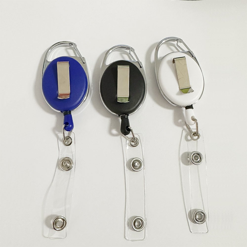 LFEDC Outdoor Fishing Hiking Camping Promotional EDC Retractable ID Card Badge Holder Keychain With Clip