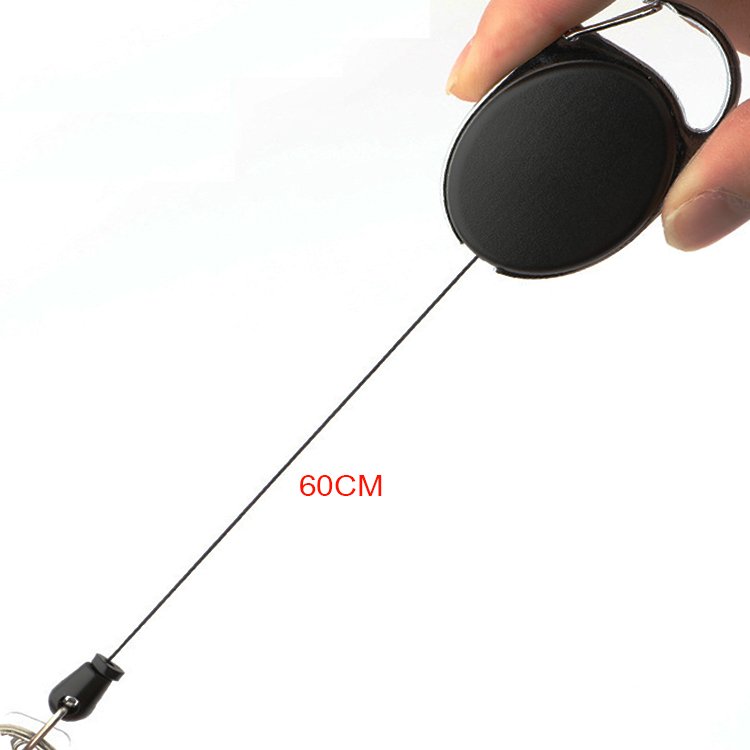 LFEDC Outdoor Fishing Hiking Camping Promotional EDC Retractable ID Card Badge Holder Keychain With Clip