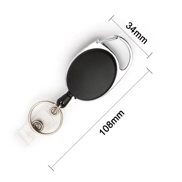 LFEDC Outdoor Fishing Hiking Camping Promotional EDC Retractable ID Card Badge Holder Keychain With Clip