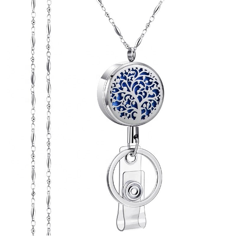 Strong lanyard chain Necklace for ID badge holder and key chains for Women OL Nurse Teacher