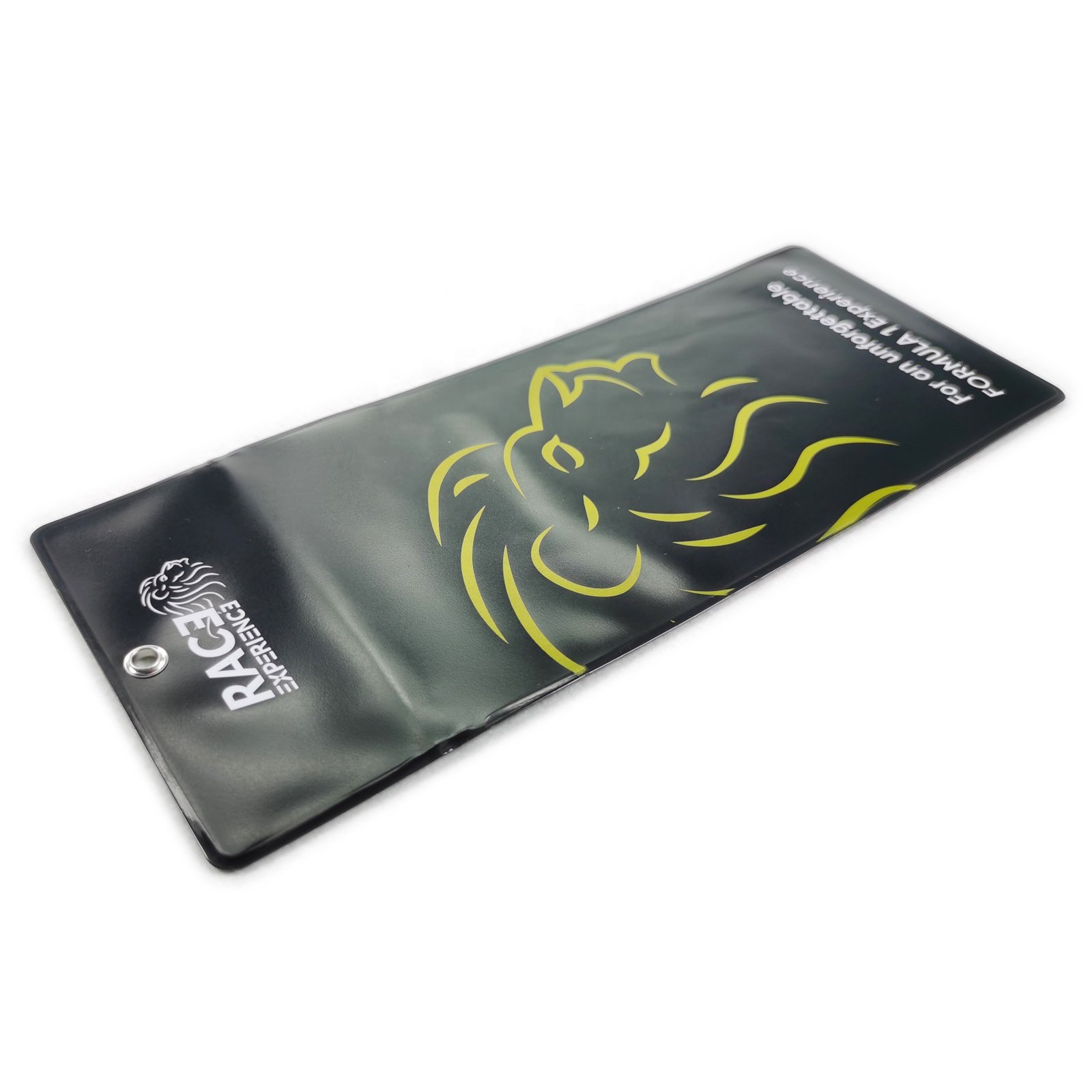 Customized Vinyl Waterproof Pass Holder, Badge Pass Case with Zip, PVC Ticket Badge Holder