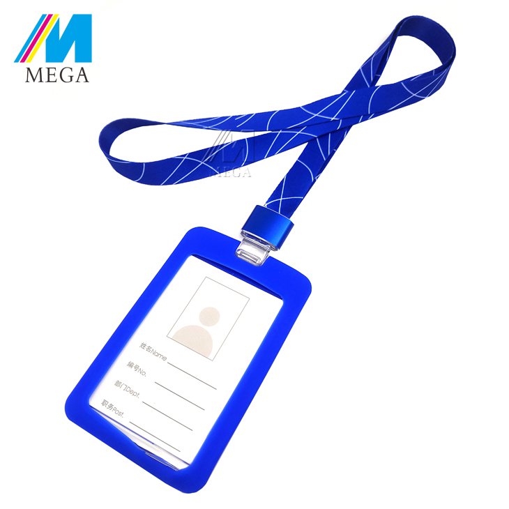 Id Card Lanyard High Quality Silicone Identity Id Card Holder With Lanyard