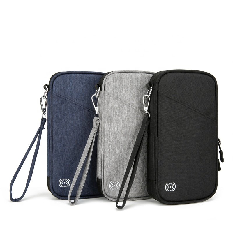 Multifunction Custom Multiple Cover Card Holder Bag Organizer Document Case Family Travel Passport Wallet with RFID Blocking