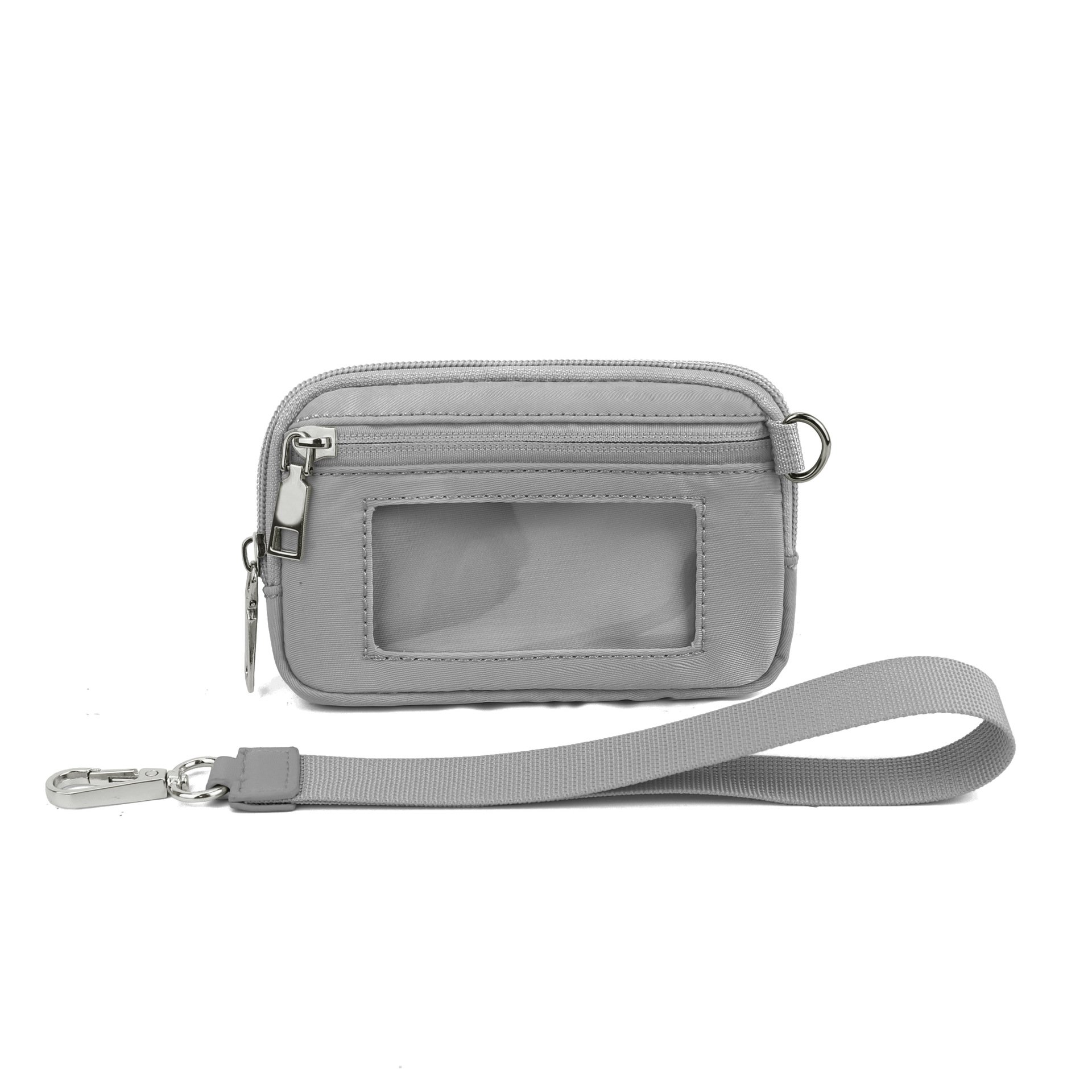 Multifunctional 2024 Popular Portable Waterproof Clear ID Card Pocket Woman Small Nylon Zipper Money Purse