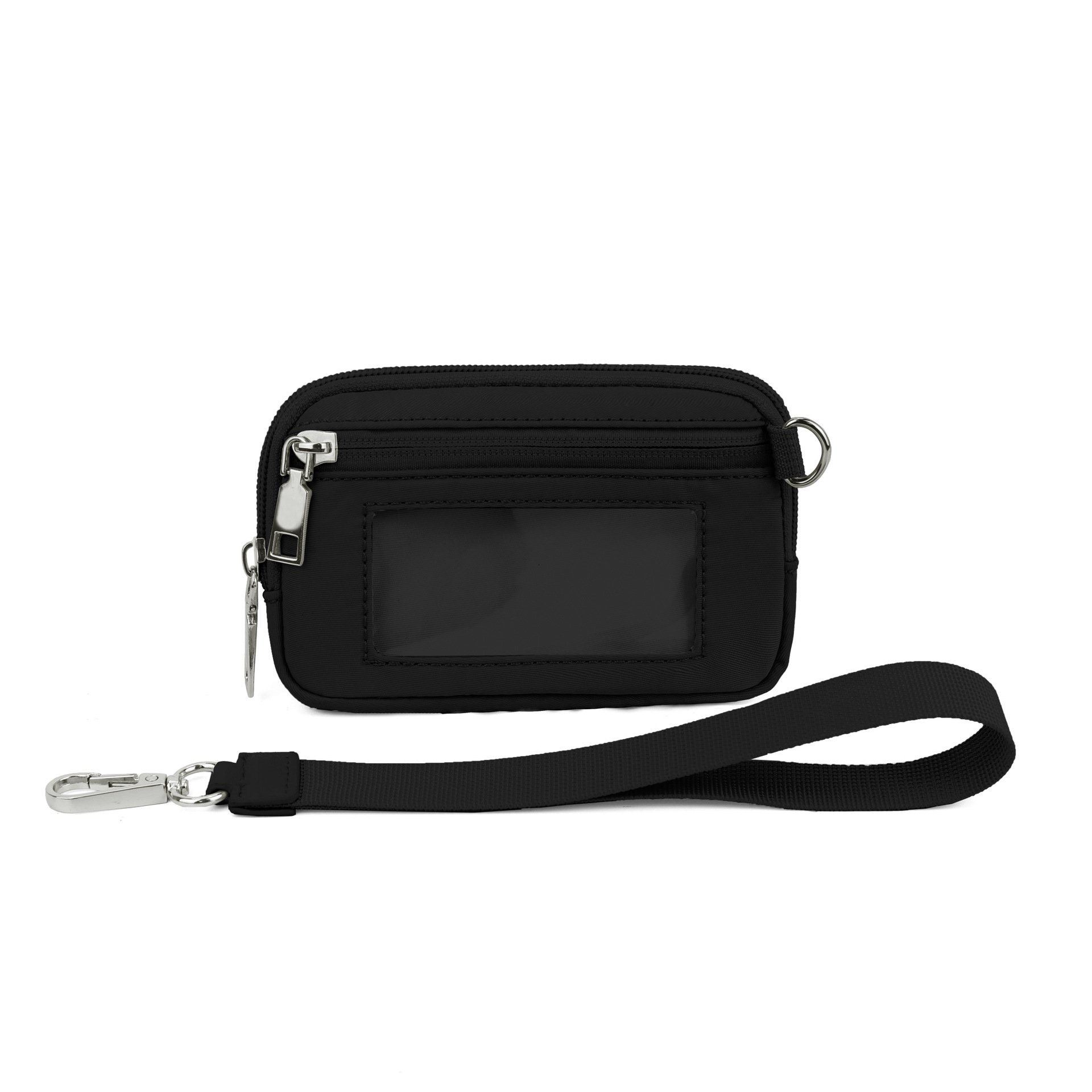 Multifunctional 2024 Popular Portable Waterproof Clear ID Card Pocket Woman Small Nylon Zipper Money Purse