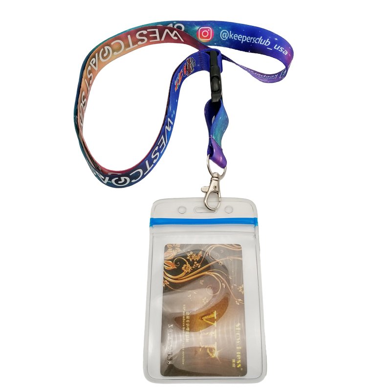 PVC Cruise Luggage ETags Set Waterproof Vinyl Tag Holder Zip Seal and Steel Loops Holders
