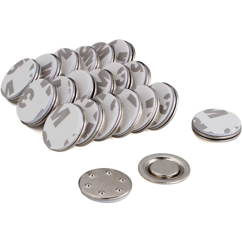 Adhesive Round Sliver Magnetic uae badge magnet for Name Holders
