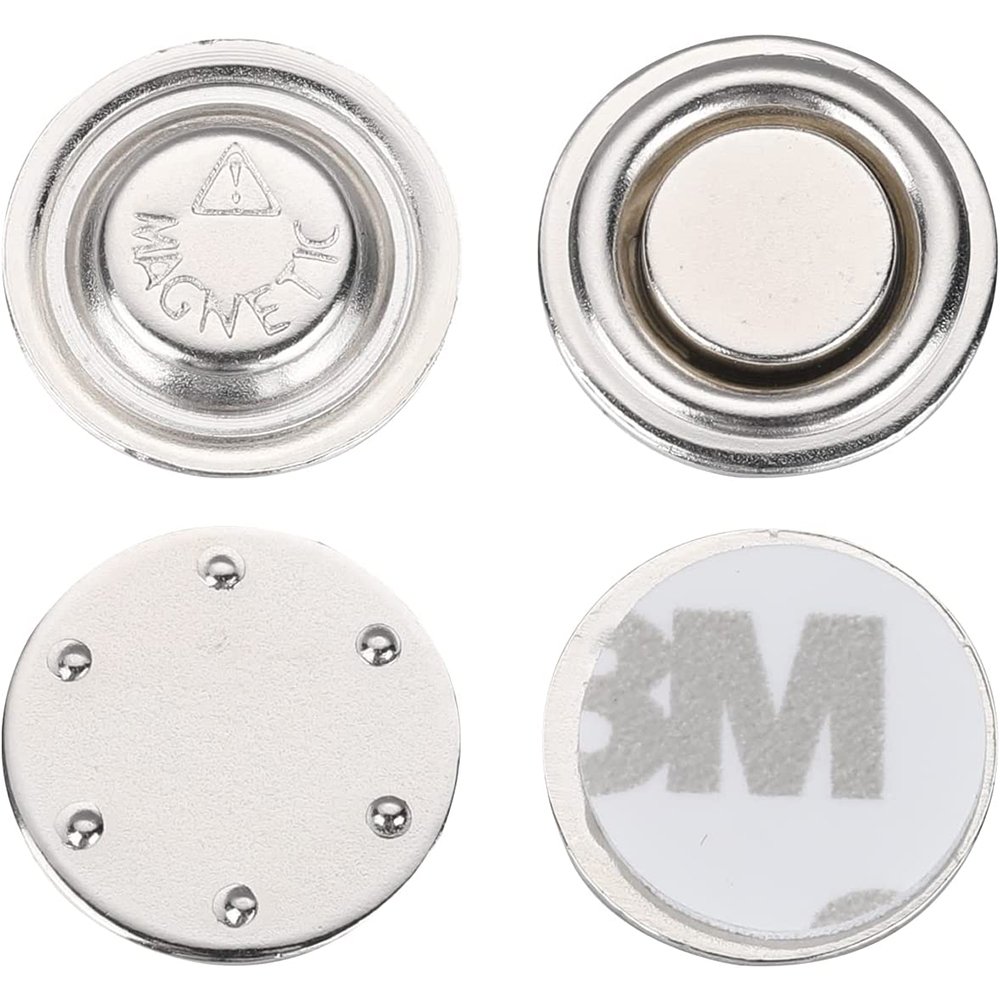 Adhesive Round Sliver Magnetic uae badge magnet for Name Holders