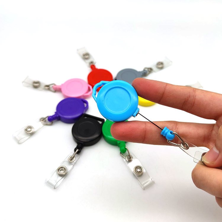 Retractable Multi-color Bezel Badge Reel New Clip Heavy Duty Custom Color Badge Reel