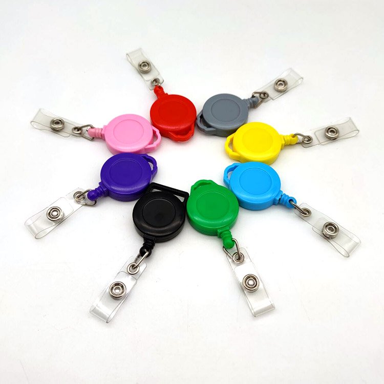 Retractable Multi-color Bezel Badge Reel New Clip Heavy Duty Custom Color Badge Reel