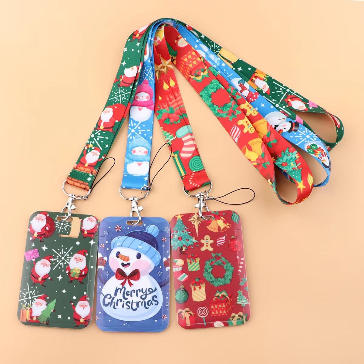 Custom Card Holder Lanyards Before Christmas Lanyards Wholesale ID Badge Reel Case Neck Lanyard Accessories