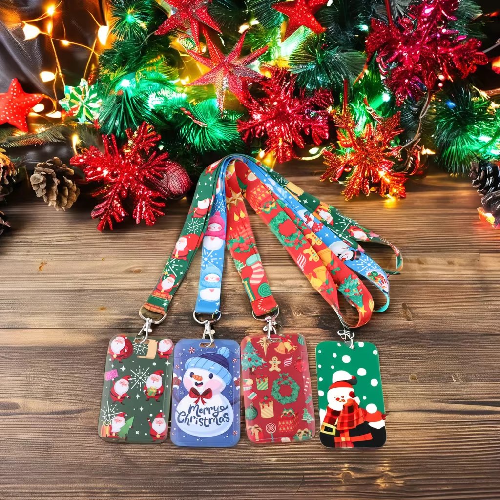 Custom Card Holder Lanyards Before Christmas Lanyards Wholesale ID Badge Reel Case Neck Lanyard Accessories