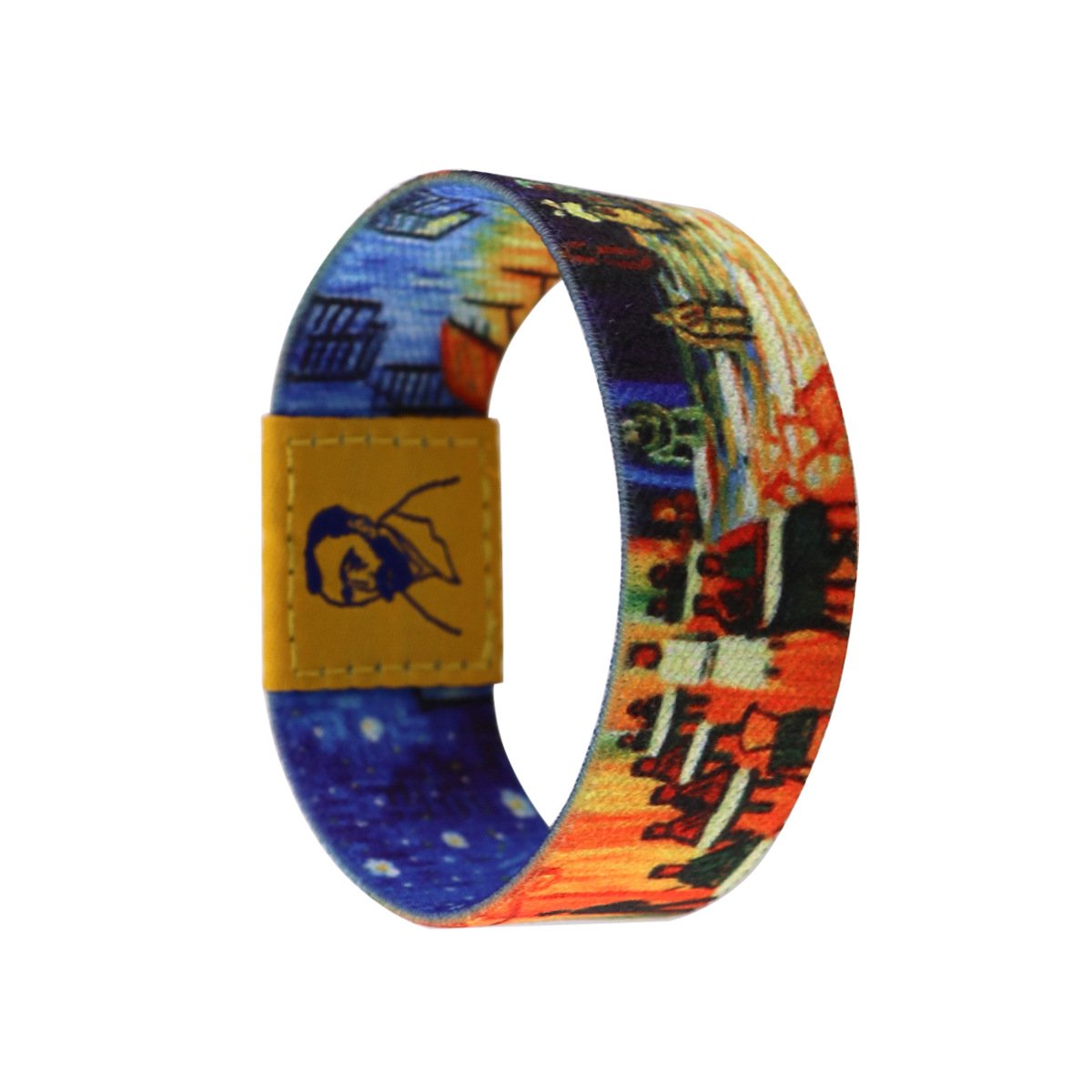 Promotional new design women custom fabric elastic wristbands bracelet