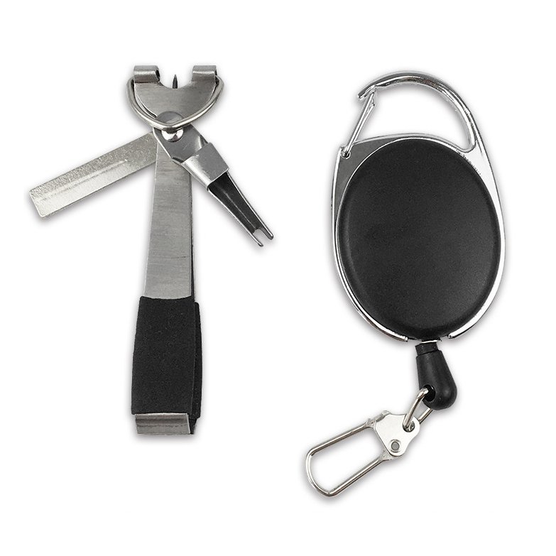 Carabiner Retractable Badge Reel Holder With Metal Swivel Hook Sea fishing Keychain