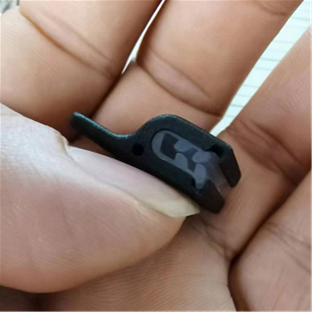 Black Gripper Rigid Single Card Holder, Multi Direction Badge Holder