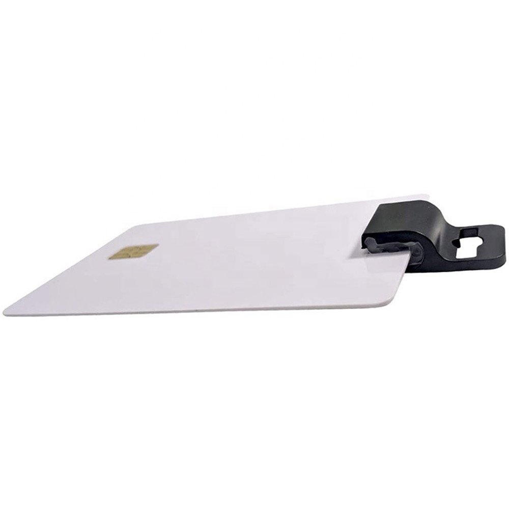 Black Gripper Rigid Single Card Holder, Multi Direction Badge Holder