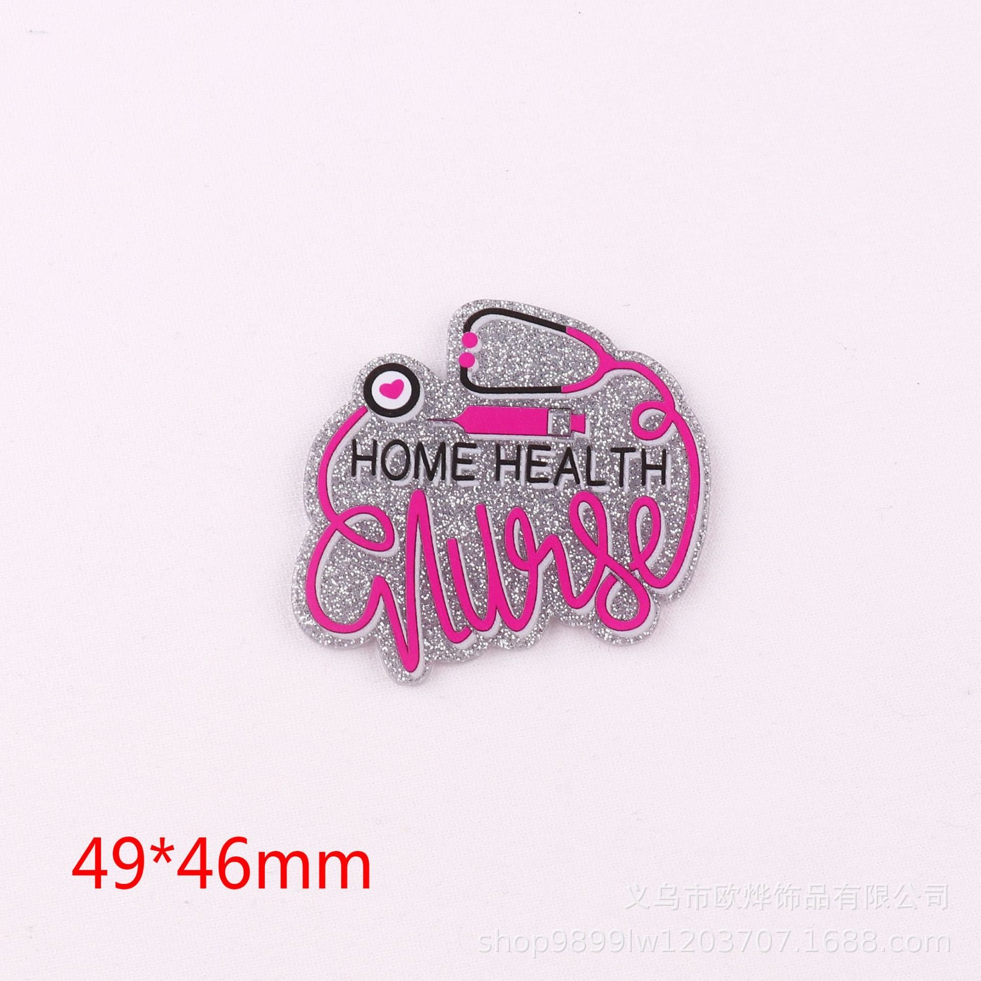 Acrylic Fatback for Nurse Badge Reels Nurse Gifts for Christmas Retractable ID for Nurses Doctor Student Hospital