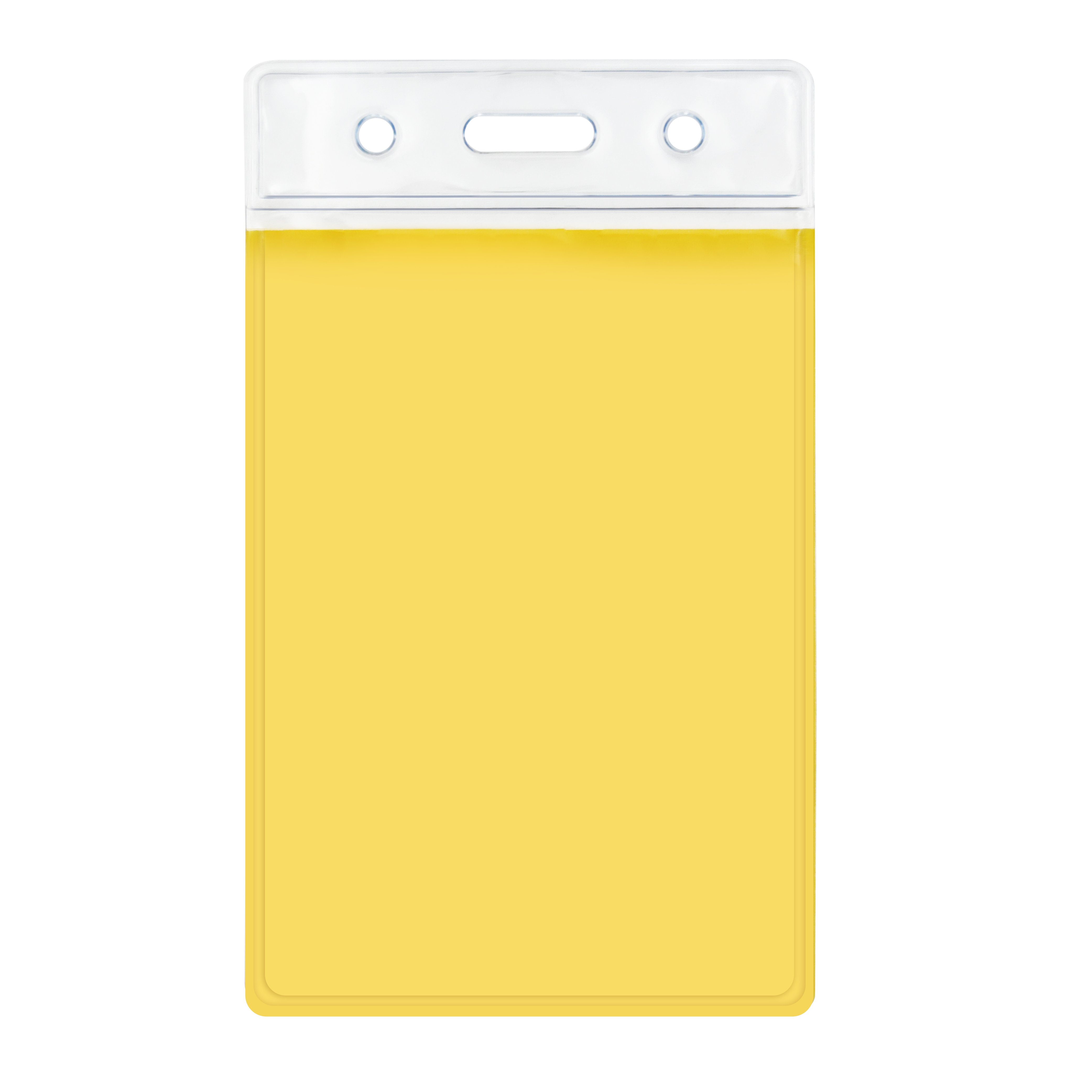 Clear Vinyl Vertical Resealable Waterproof ID Card Badge Holder Case Soft PVC Transparent Badge Holder for Worker Nurse