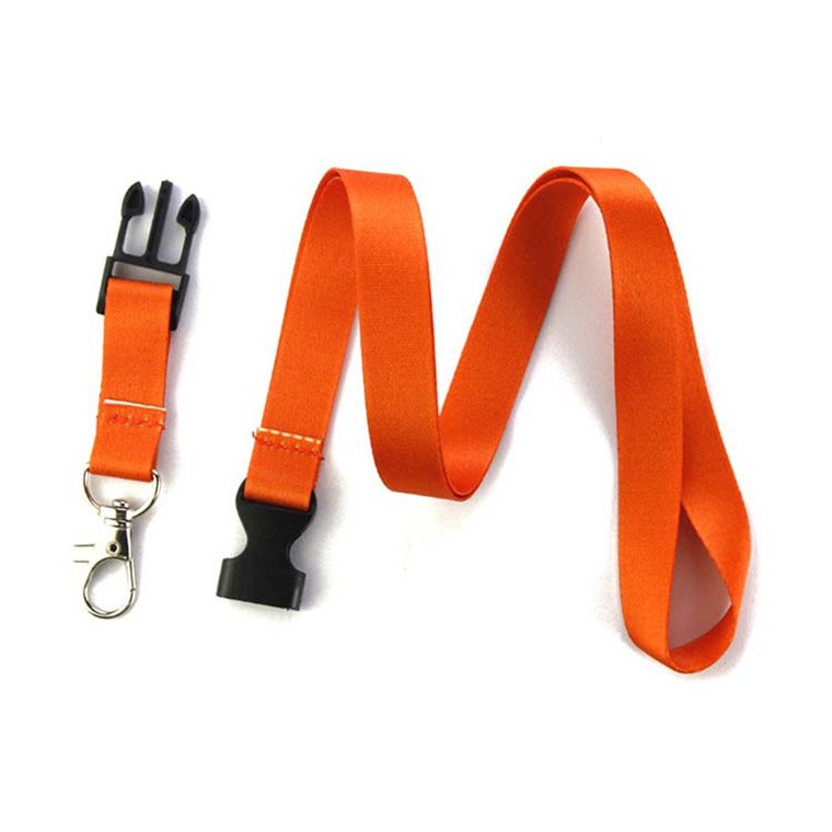 Heat Transfer Lanyards Id Badge Holder Custom Plain Color Lanyards Necklace With Metal Hook No Minimum Order