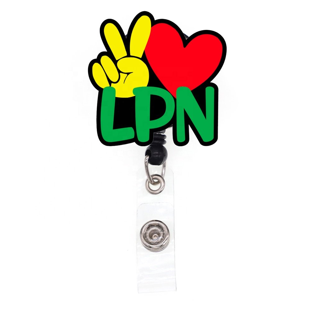 Medical Series LPN CNA MA RN RT LVN Nursing Student Badge Reel For Nurse Accessories Scrub Life Badge Holder Hospital Gift