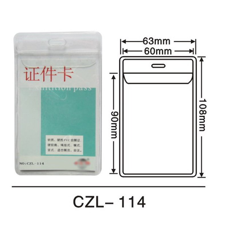 Factory direct sale soft pvc badge id card holder