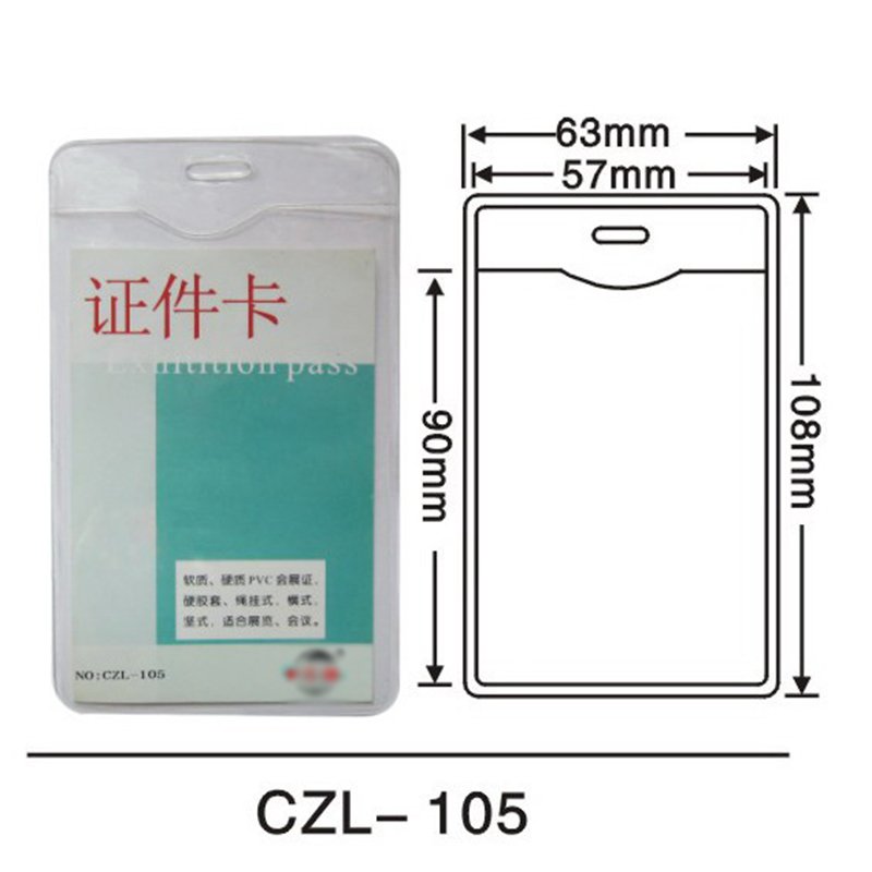 Factory direct sale soft pvc badge id card holder