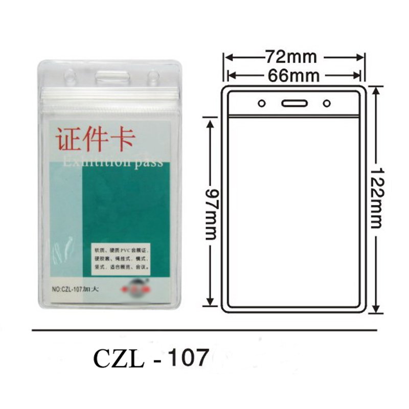 Factory direct sale soft pvc badge id card holder