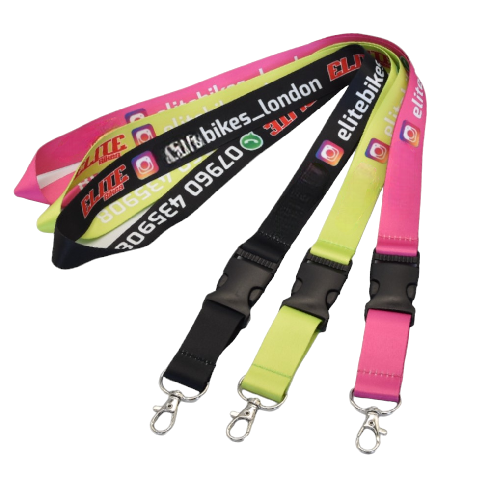 Manufacturer custom logo neck promotional lanyards printed polyester lanyards with id card badge holder