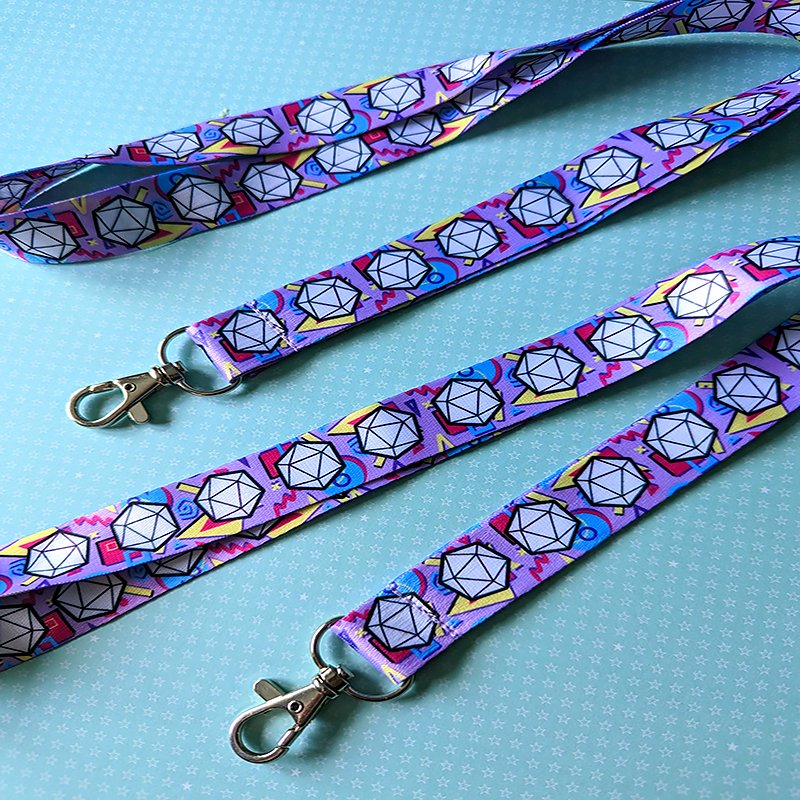 factory hot-sale popular designs adjustment kawaii printing Nylon Key Neck Strap Anime Long Keychain Lanyard