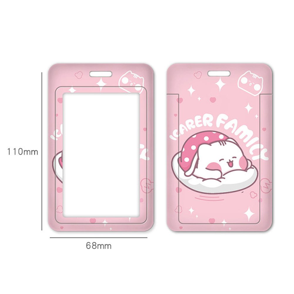 Customized Custom Hard Plastic Id Working Name Badge Pvc Card Holder With Logo For Credit Card Size ID Card Holder