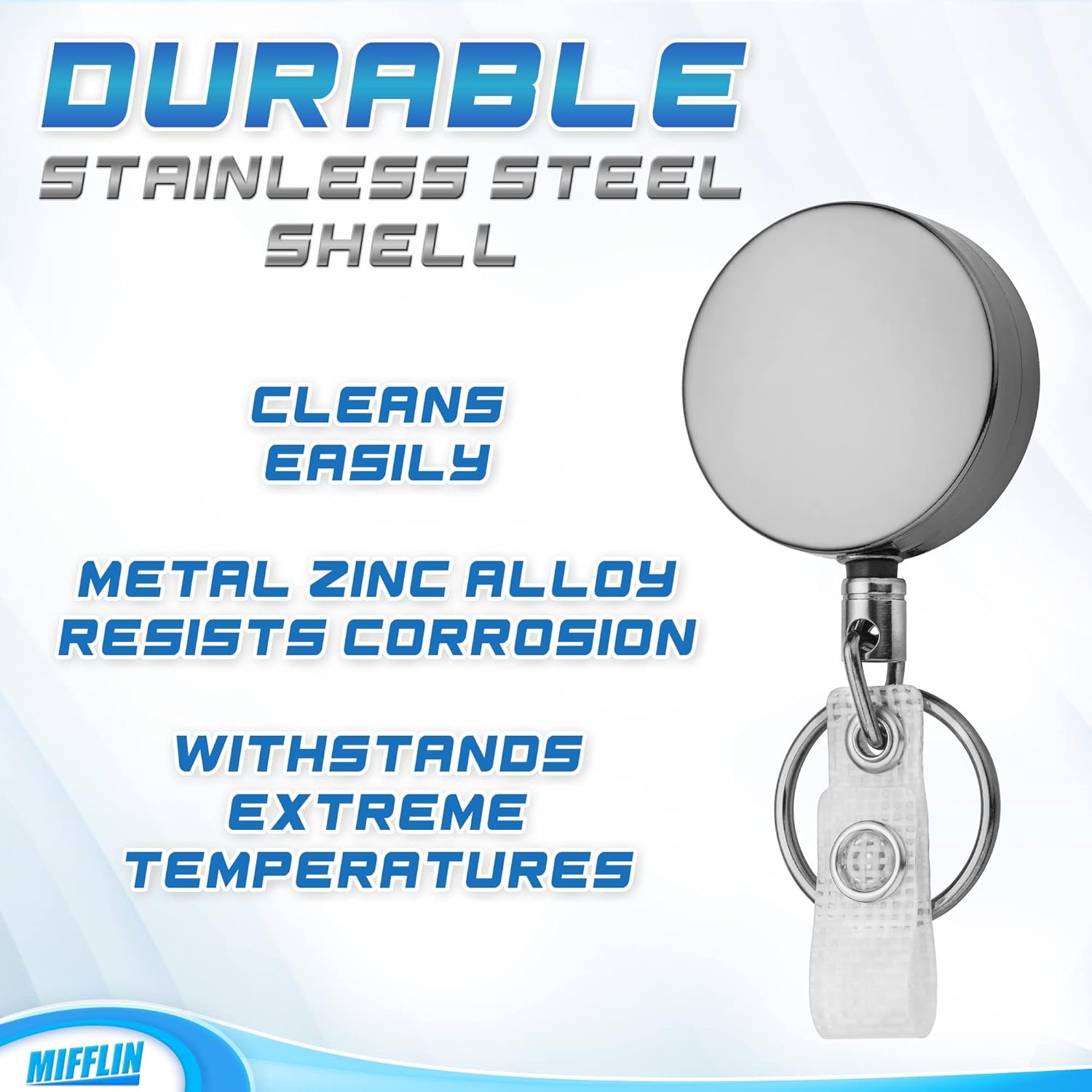 Custom Fashionable Clear Plastic Round Retractable Nurse Accessories Yoyo Badge Holder Reel