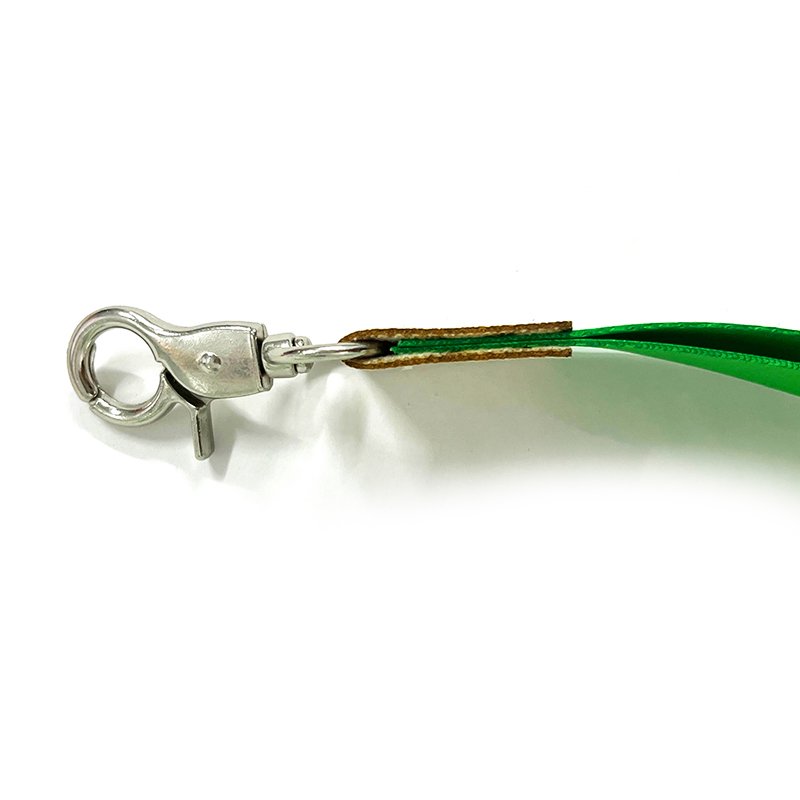 Factory Professional Embossed Leather Printing Logo Id Badge Holder Lanyard High Quality Strap with Metal Hook