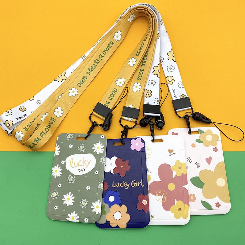 Custom Pattern ID Card Holders Horizontal Vertical Badges with Short Rope Plastic Wood OEM for Any Number of Customizations
