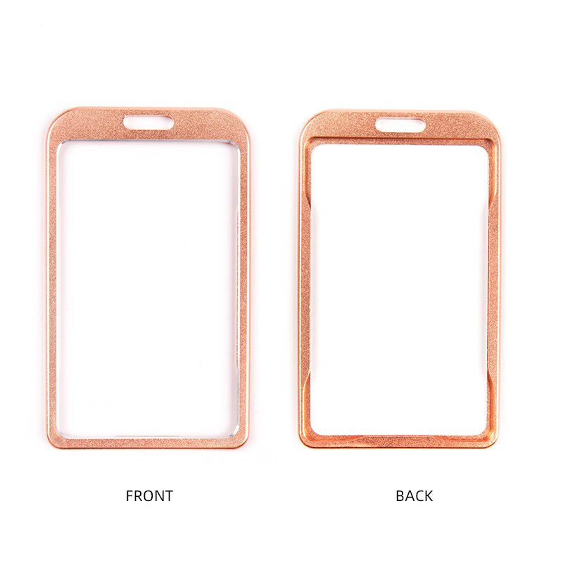 Kejea Aluminum Vertical ID Durable Cover Holder - Metal-Name Card ID Badge Holder - Lightweight ID/Badger Protector